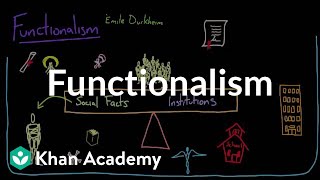 Functionalism  Society and Culture  MCAT  Khan Academy [upl. by Asile]