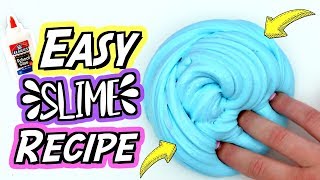 HOW TO MAKE SLIME For Beginners NO FAIL Easy DIY Slime Recipe [upl. by Aseneg]