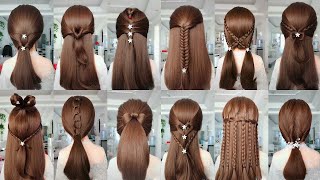 5 Kiểu Tóc Nữ Đẹp Đi Tiệc  Làm Tóc Đi Đám Cưới Đơn Giản  Hair Style Girl Bun For Wedding amp Party [upl. by Esertal]