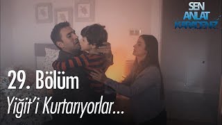 Yiğiti kurtarıyorlar  Sen Anlat Karadeniz 29 Bölüm [upl. by Nosnirb79]