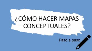 Cómo hacer un mapa conceptual [upl. by Pandich]