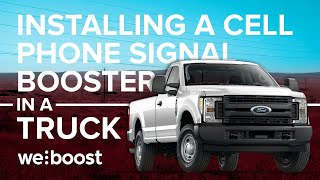 How To Install A Cell Phone Signal Booster In A Truck  weBoost [upl. by Nelyak]