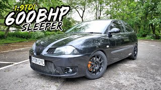 THIS NOS POWERED 600BHP 19TDI SEAT IBIZA IS MADNESSENDS BADLY [upl. by Sapowith917]