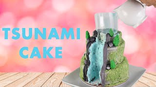 PULL ME UP WATERFALL CAKE  TSUNAMI CAKE  CAKE DECORATING TUTORIAL [upl. by Oilejor725]