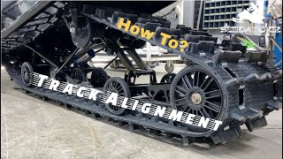 HOW TO  Snowmobile Track Alignment [upl. by Bannister355]