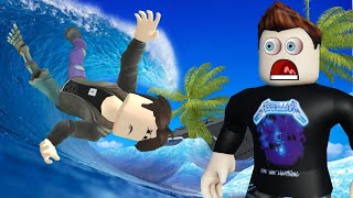 Spycakes amp I have to Survive the BIGGEST TSUNAMIS  Roblox Tsunami Survival [upl. by Adnilam]