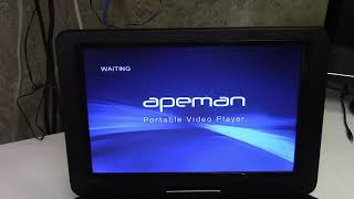 APEMAN PV1570 15quot Portable DVD Player Review [upl. by Beverlie35]