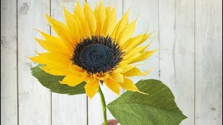 Como hacer flores de papel Girasoles Super faciles y rapidas  DIY Manualidades 22 [upl. by Acinoreb817]