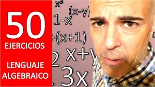 LENGUAJE ALGEBRAICO DESDE CERO 50 ejercicios [upl. by Ihcego]