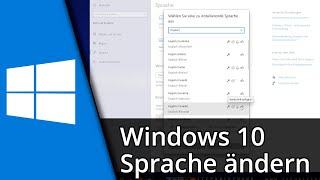 Windows 10 Sprache ändern ✅ Tutorial [upl. by Guzel]