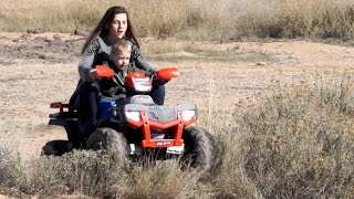 PegPerego Polaris Sportsman 850XP ATV 24V in the Dirt [upl. by Rooke]