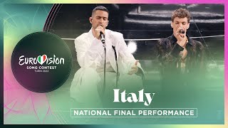 Mahmood amp BLANCO  Brividi  Italy 🇮🇹  National Final Performance  Eurovision 2022 [upl. by Nywg]