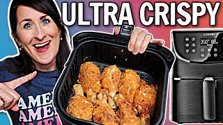 The CRISPIEST Air Fryer Fried Chicken Recipe  EASY Air Fryer Recipe  Buttermilk Fried Chicken [upl. by Gierc]