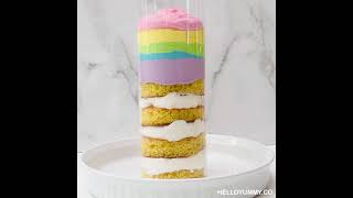 Rainbow Tsunami Cake Recipe [upl. by Acinad558]