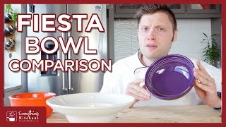 Fiesta Bowl Comparison  Salad Bowls Cereal Bowls Bistro Bowls and More [upl. by Htebazile282]