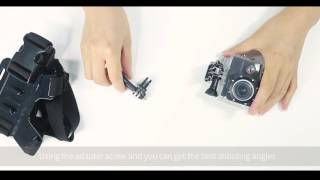 How to Use APEMAN A80 Action Cam Accessories [upl. by Dnalyk998]