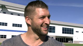 Tim Tebow Talks Wedding Day With DemiLeigh NelPeters Exclusive [upl. by Hum514]