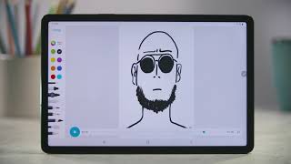 Galaxy Tab S7 Zeichnen mit der PENUP App [upl. by Yoreel]