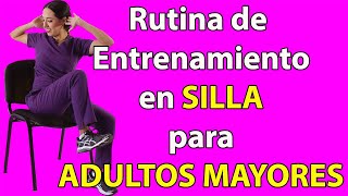 Rutina de Entrenamiento en SILLA para ADULTOS MAYORES [upl. by Laumas211]