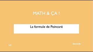 La formule de Poincaré [upl. by Meier485]