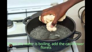 How to prepare and blanch Cauliflower [upl. by Ellives]