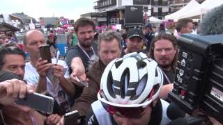 Tom Dumoulin  Postrace interview  Stage 18  Giro dItalia  Tour of Italy 2018 [upl. by Kessel314]