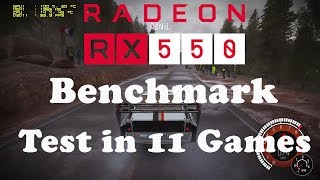 Radeon RX550 2GB Test in 11 Games  RADEON™ RX 550 AERO ITX 2G OC  i74790k [upl. by Berglund]