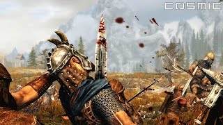 SKYRIM BATTLE 2  1000 Imperial VS 1000 Stormcloak [upl. by Almira]