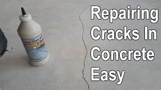 How To Repair Cracked Concrete Patio Slab [upl. by Ardnohs513]