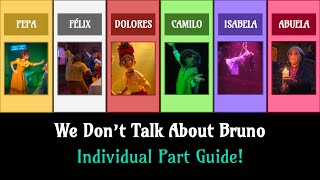 We Dont Talk About Bruno  Vocal Part Guide [upl. by Wellesley]