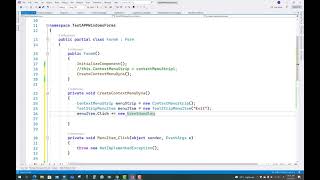 How to Use Context Menu Strip in Windows Forms C  ContextMenuStrip Example [upl. by Asereht435]