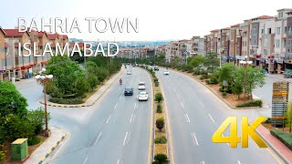 Bahria Town Islamabad Drone  4K Ultra HD  Karachi Street View [upl. by Maibach935]