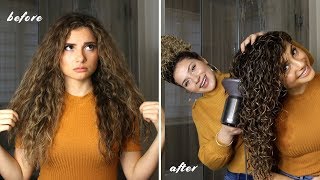 LONG CURLY HAIR ROUTINE FOR THE BEST VOLUME AND DEFINITION [upl. by Icrad394]