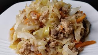 GINISANG REPOLYO  HOW TO COOK GINISANG REPOLYO  CABBAGE RECIPE  AMY GUEVARRA [upl. by Ijuy383]