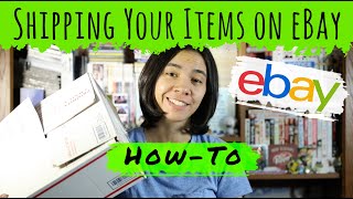 How To Ship Items On eBay Buying Postage and Weighing Packages for Shipping [upl. by Ailatan]