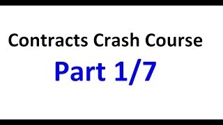 Contracts  Exam Crash Course Part 17 [upl. by Oir876]