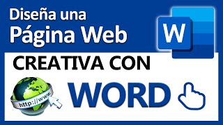 😱Crear una PÁGINA WEB con Word fácil y muy creativa👍 [upl. by Januisz525]