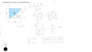 Determine the centroid xy of the shaded area [upl. by Henke]