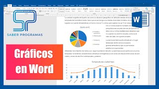 ✅ Crear GRÁFICOS en WORD  Gráficas estadísticas [upl. by Kellina426]