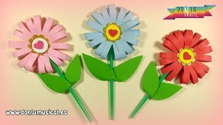 Cómo hacer FLORES DE PAPEL en 5 minutos 🌸🌼🌺 RECICLAJE [upl. by Ynots]