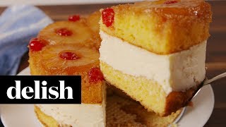 How to Make Pineapple UpsideDown Cheesecake  Recipe  Delish [upl. by Rj]