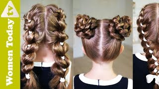 Các Kiểu Tết Tóc Đẹp Cho Bé Gái  Cute Hairstyles For Little Girls [upl. by Dloreh]