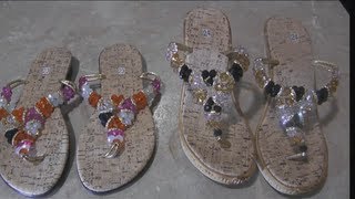 COMO HACER SANDALIAS O HUARACHES DE PEDRERIA by ANGY [upl. by Fast]