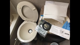 How to Replace a Dometic 300310320 Leaking Toilet Flush Ball Seal gasket in a Couple of Minutes [upl. by Snave]