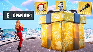 The MYTHIC PRESENT ONLY Challenge in Fortnite [upl. by Tenrag]