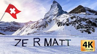 Skiing in Zermatt Paradise 2024  4K UHD [upl. by Anadal]