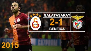 2015  Galatasaray 2  1 Benfica  Şampiyonlar Ligi Maçı  Geniş Özet  Full HD [upl. by Neit]