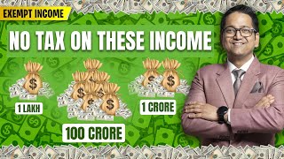 40 Exempt Income Lecture 1  Income Tax  CA Inter CMA Inter amp CS Executive [upl. by Locin549]