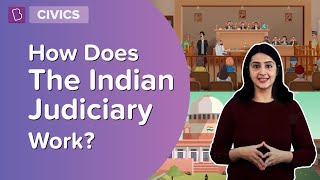 How Does The Indian Judiciary Work  Class 8  Civics  Learn With BYJUS [upl. by Tarrance]