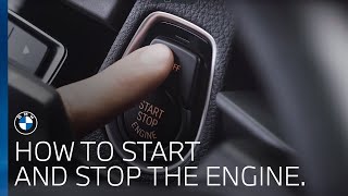 BMW UK  How do I start and stop the engine [upl. by Dinerman554]